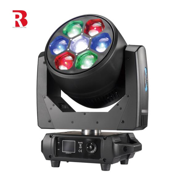 Buy cheap DMX LED Moving Stage Head Beeye ZOOM Rotation Beam 7pcs 40W 4in1 Indoor Light from wholesalers