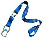 Personalised Nylon Cord Lanyard Carabiner Bottle Opener Logo Printing