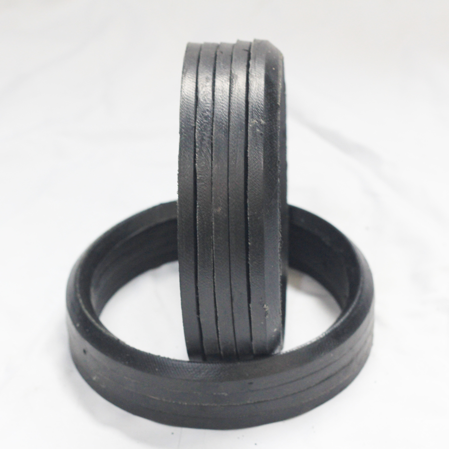 Black NBR FKM Fabric V-Seal for Hydraulic Cylinder Piston Rod and Chevron Packing