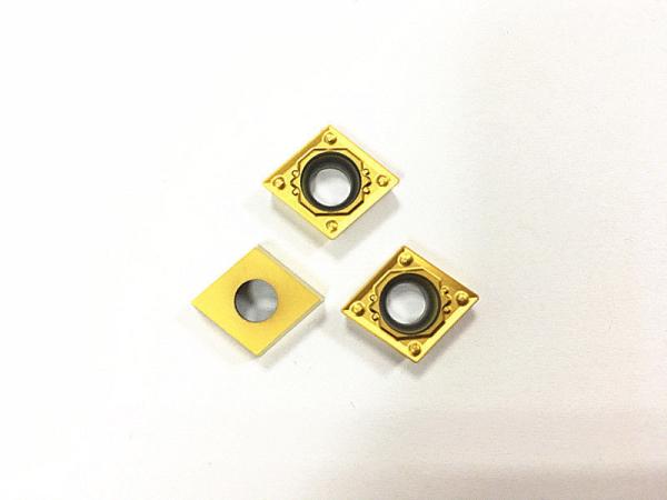 Excellent Surface Finish Cermet Turning Inserts Low Cutting Force Abrasion