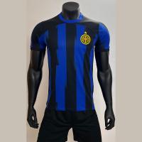 Buy cheap Blue Black 100% Polyester Football Fan Jersey Resilient product