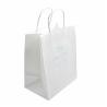 Buy cheap Custom Kraft Paper Bags with Hand Length Handle White Color Food Grade from wholesalers