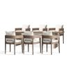 Buy cheap Nordic Outdoor Villa Teak Wood Dining Chair And Table Set from wholesalers