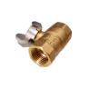 Buy cheap 1/2 Brass Ball Valve Female And Female With Butterfly Handle from wholesalers