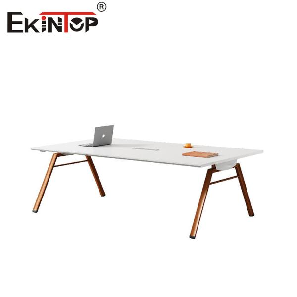 Buy cheap Modern Minimalist Style Conference Table With Metal Legs And Wooden Tabletop from wholesalers