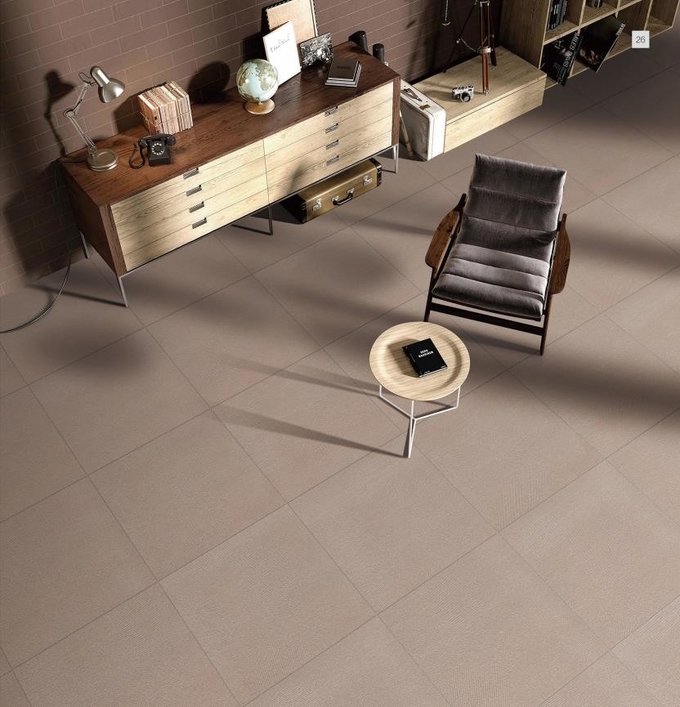 Dark Gray Moisture-Proof Floor Tile And Outside Wall 600x600mm Full Body Porcelain Tiles For Restaurant