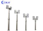 Aluminum Alloy Telescopic Mast Pole Emergency Mobile Lifting Light Ground /