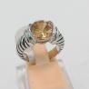 Buy cheap (R-70)Fashion Jewelry Silver Plated Citrine Cubic Zircon Petite Ring from wholesalers