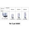 Buy cheap Flush Valve For One Piece Toilet Dual Flush Cistern Spares From Xiamen China from wholesalers