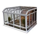 Soundproof PVB Glass Roof Sunroom Kits Free Standing Aluminum RAL colours
