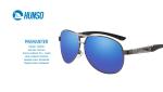 Unique Trendy Personalized Lens Sunglasses Man 5 Colors PC Metal Material