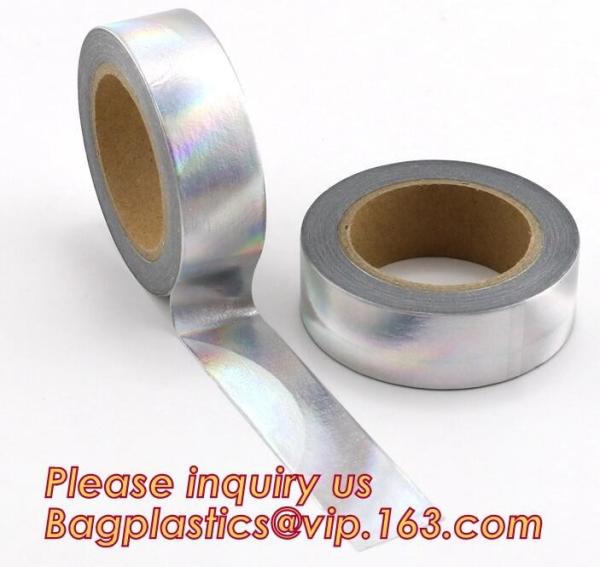 Buy cheap Foil Washi Tape Holographic Gold Laser Decorative Reflective Customized from wholesalers