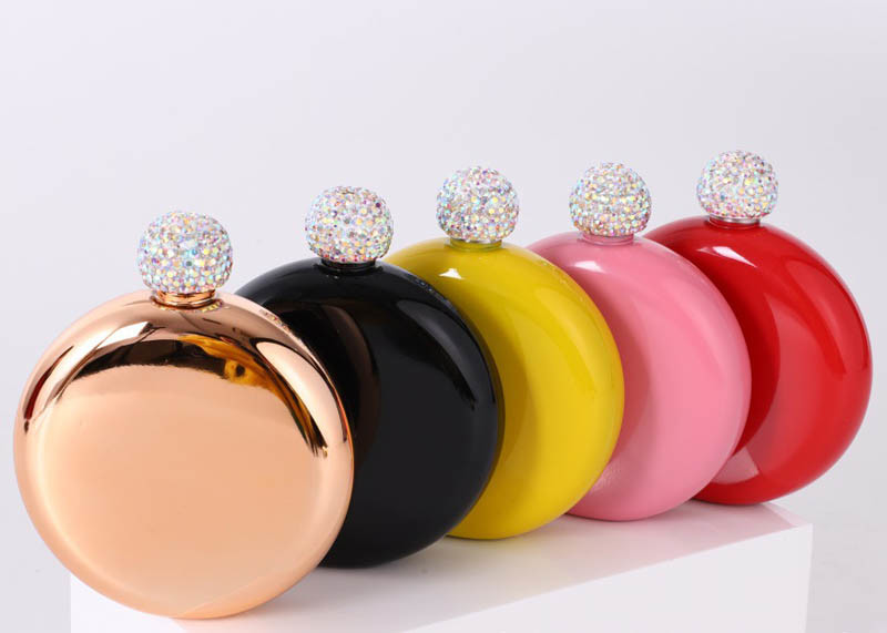 Customized Size / Color Cute Hip Flask Small Alcohol Flask Abrasion Resistance