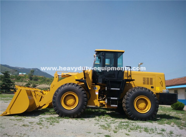 ZL50G 5 Tons Wheel Shovel Loader 3m3 Rock Bucket with Shangchai Engine SC11CB220G2B1