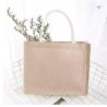 Buy cheap Silk Screen Plain Shopper Shopping Bag Customized Handmade Gift Beach Hemp Jute Bags from wholesalers
