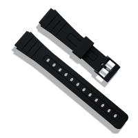Buy cheap ROHS Approved Watches Spare Parts Black Silicone Band product
