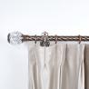 Buy cheap 22mm Anti Copper Curtain Pole Set Crystal Decorative Head from wholesalers