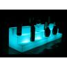 Buy cheap Three Layers Lighted Bar Shelves Plastic Led Bottle Stand High Grade from wholesalers