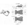 Buy cheap Custom Acceptable Monitoring Equipment Hardware 304 Stainless Steel Lockable Butterfly Toggle Latch Fasteners from wholesalers