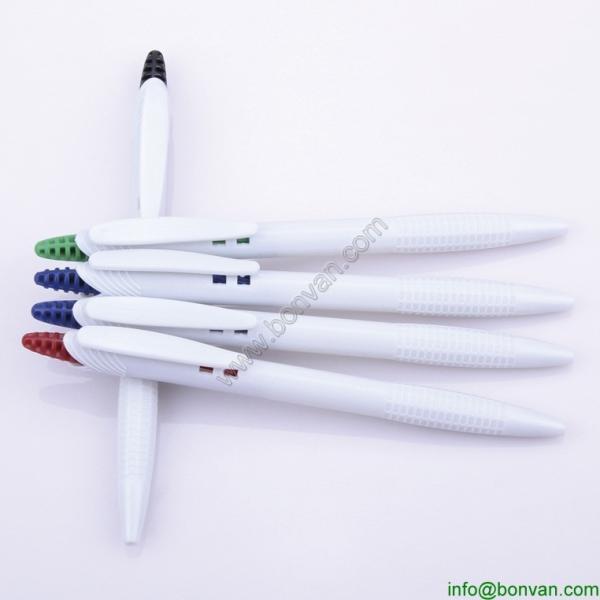 Buy cheap plastic ball pen,corn style click white ball pen,white plastic ballpen from wholesalers