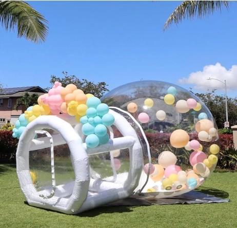 Buy cheap Outdoor Inflatable Bubble Tent Transparent Crystal Dome Inflatable Bubble Tent With Balloons For Wedding from wholesalers