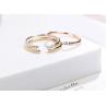 Buy cheap Engagement Ring Simple Small Fresh Opening Ring 18K Gold Diamond Rings from wholesalers