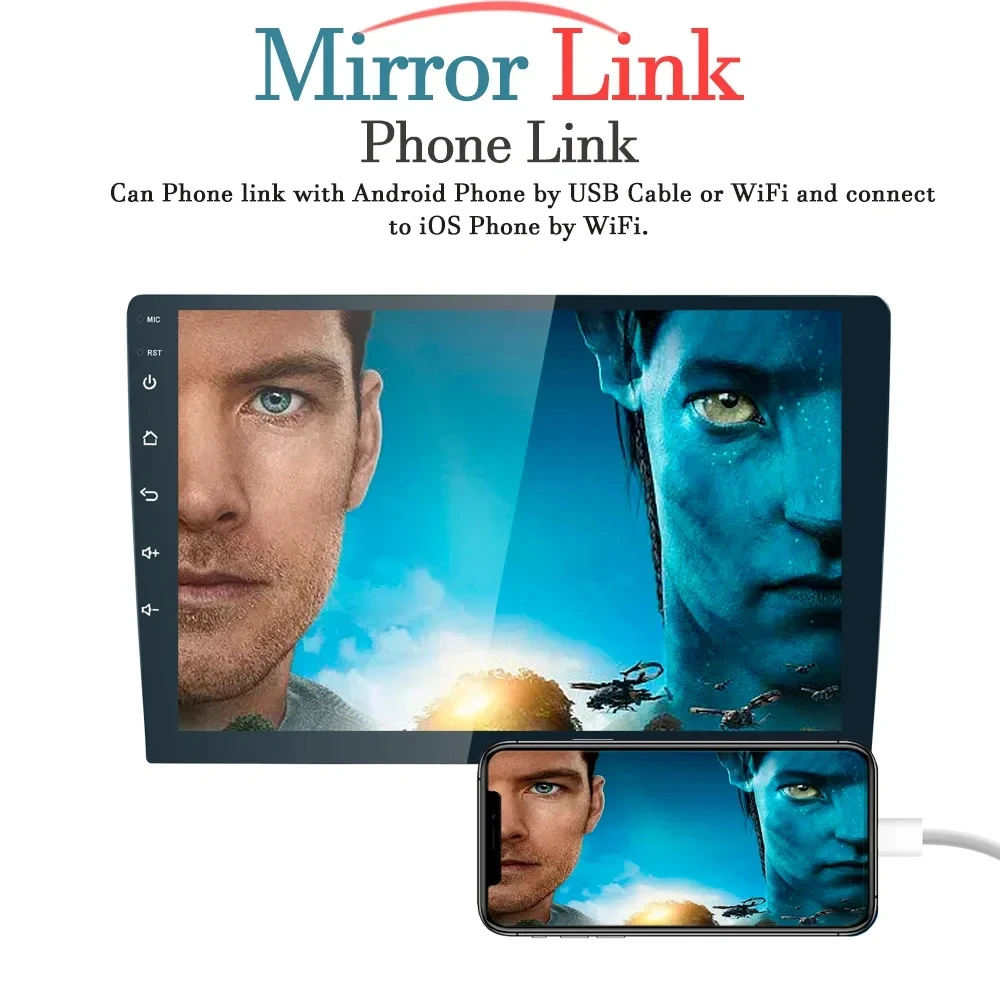 Universal 1Din Car DVD MP3 MP4 Player Built-in WiFi Connection Car Monitor MP5 Stereo