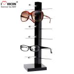 Single Row 10 Pairs Eyewear Retail Merchandising Displays Stand Metal Material