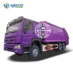 Right Hand Driving HOWO 340HP 18000liters 6*4 Compactor Garbage Rear Loader