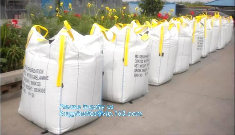 100% New Virgin Polypropylene PP Woven Big Bulk Bag Jumbo Bag FIBC For Packing Sand 1 Ton 1.5 Ton 2 Ton Made In package