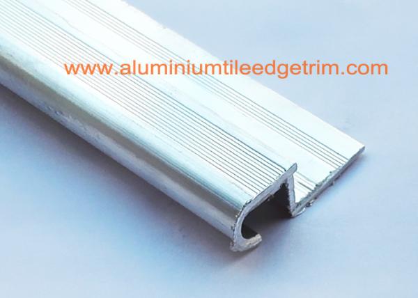 Buy cheap Round Edge Silver Tile Bullnose Stair Nosing Profile Natural Aluminium Color For Terrace from wholesalers