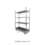 Standard Container Plywood Flower Logistics Flow Trolley Conventional PP Wheel
