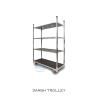 Buy cheap Flower Logistics Turnover Good Helper Standard Danish Container Plywood Material Flower Trolley from wholesalers