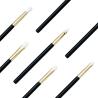 Buy cheap 5PCS Eyeshadow Makeup Brush Set Black Wooden Handle Eyeliner Cosmetic Multifunction from wholesalers