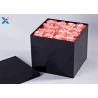Buy cheap Black Square Acrylic Flower Box Silk Screen Printing Logol Corrosion Resistance from wholesalers
