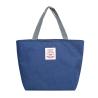 Buy cheap Waterproof Shantung Pongee Fabric Grocery Totes Dark Blue 25cm×25cm×12cm from wholesalers