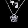 Buy cheap Red Cubic Zircon Silver Wedding Jewellery Necklace Romantic Round Heart Shape from wholesalers