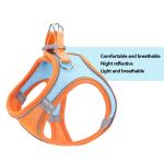 Breathable Mesh Vest Pet Leash Reflective Chest Harness dog cat collar Walking