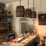 American country loft Wine barrel pendant light E27 light for bar cafe