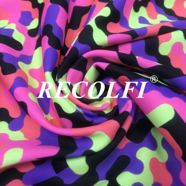 Buy cheap Neon Bright Fluo Colors Repreve Swimwear Fabric For Melbourne Tankini Bikini Tops from wholesalers