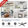 Buy cheap 4*MDF Blades Dimmable LED Ceiling Fan With Remote Control And Lamp Whisper-Quiet from wholesalers