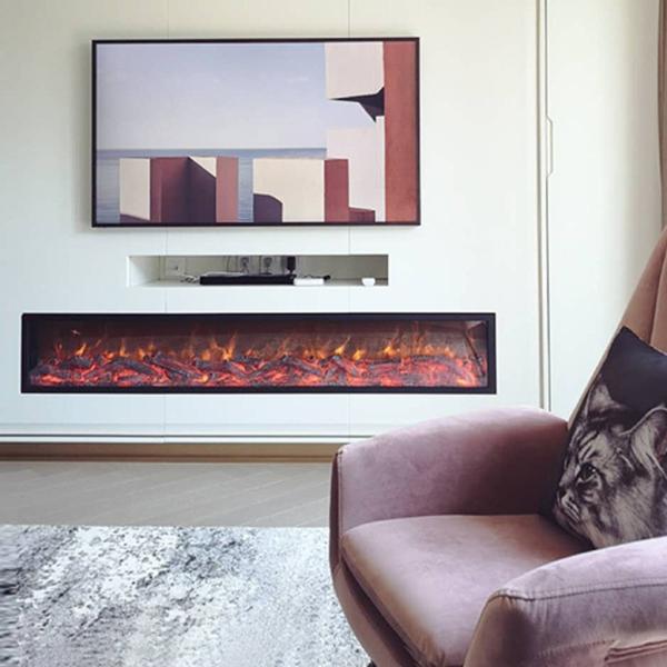 Buy cheap 1800mm 70-In Natural Flame Electric Fireplace Wall Insert Living Room from wholesalers