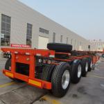 30t-50t Load Capacity Steel Semi Trailer For Heavy Truck Container Transport