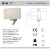 Buy cheap Hotel reading wall light & Interior led headboard wall light bedside reading light from wholesalers