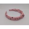 Buy cheap Fabric Hair Band For Women Girls Ladies Pink With Black Little Dot In Vibrant Hues from wholesalers