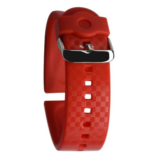 Buy cheap Checkerboard Style Silicone Rubber Wristband Multi Color watch band 24mm from wholesalers