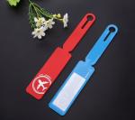 Cartoon and Modern Design Silicone Luggage Tag with Privacy Name ID Card BPA