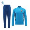 Buy cheap New Season Club Blue Men Soccer Tracksuit Top Thai Quality Football Training Suit Custom Made Logo Sweatsuit from wholesalers