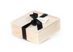 Handmade Natural Pine Wooden Storage Box , Unfinished Wood Gift Storage Box With