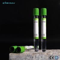 Buy cheap Blood Collection Green Top Heparin Tube Coated Spray Dried Lithium Heparin product